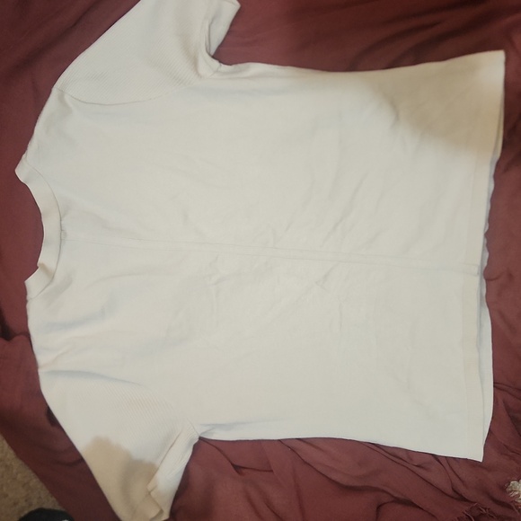 V-Neck Buttoned Cream Top - Picture 8 of 8